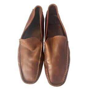 Tod’s Brown Leather Penny Loafer Driving Shoes Size: 10 - Made in Italy